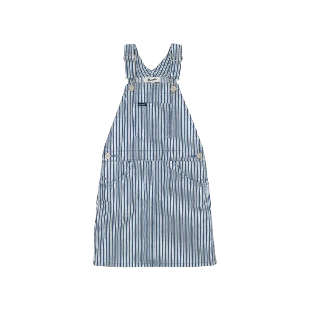 Wrangler Youth Girl's Striped Skirtall Blue Dress
