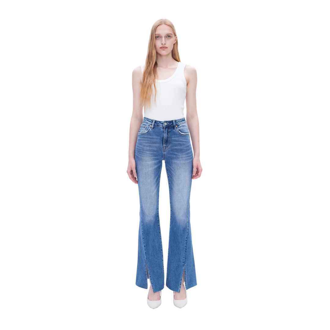 Bayeas Women's High Rise Flare Southern Jeans