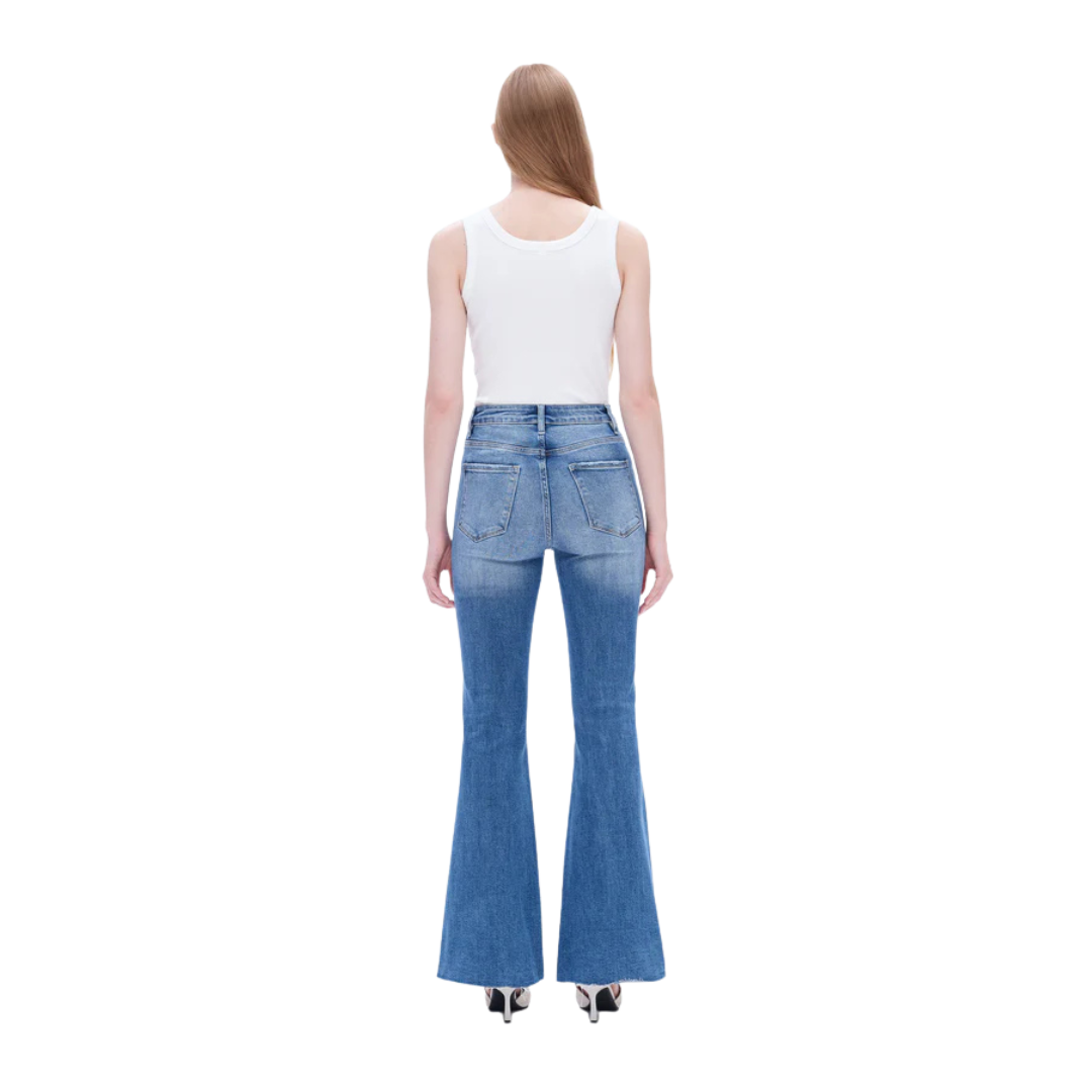 Bayeas Women's High Rise Flare Southern Jeans