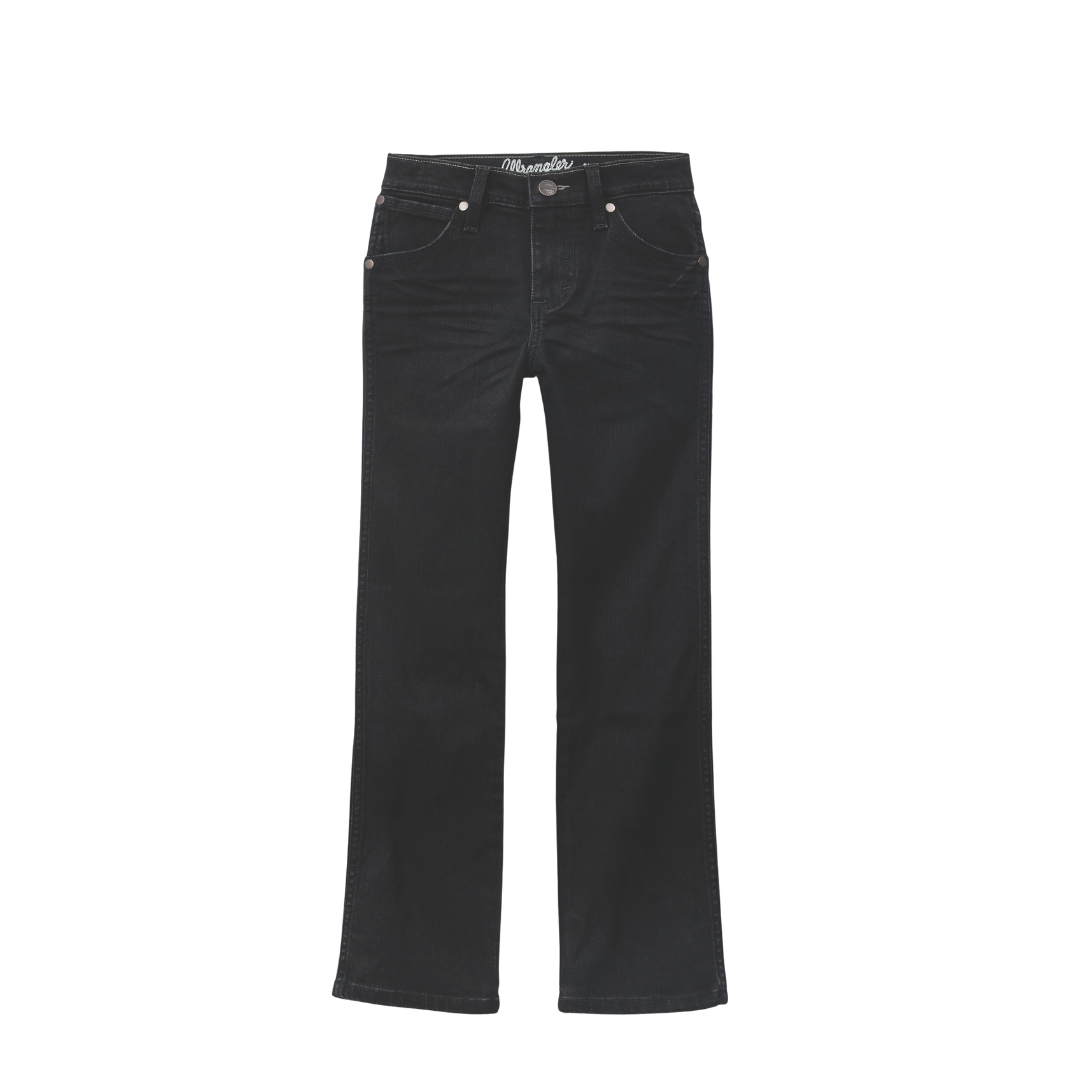 Wrangler Youth Boy's Retro Slim Straight Black Jeans