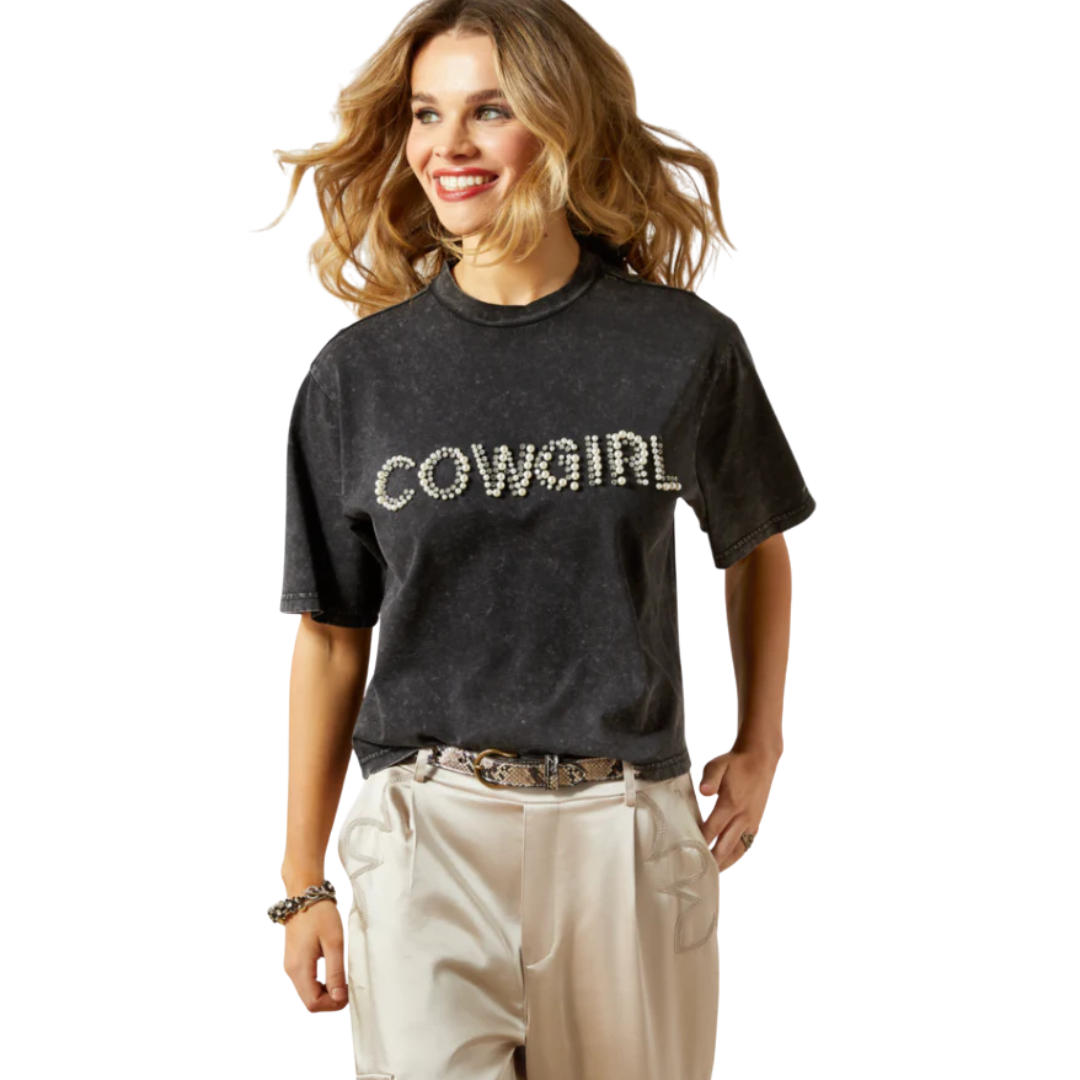Ariat Women's Pearl Cowboy Blue Tee Shirt