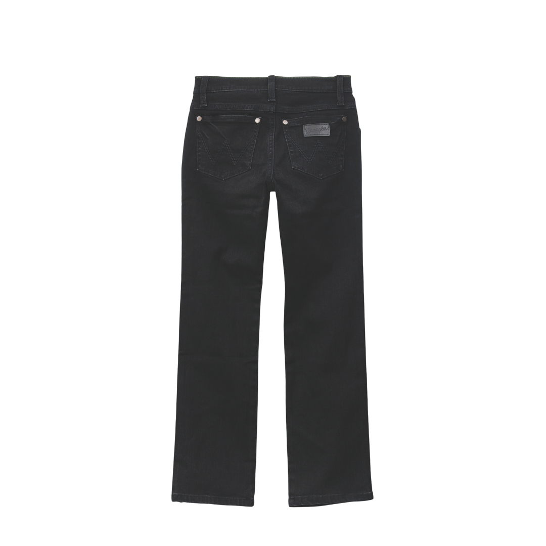 Wrangler Youth Boy's Retro Slim Straight Black Jeans