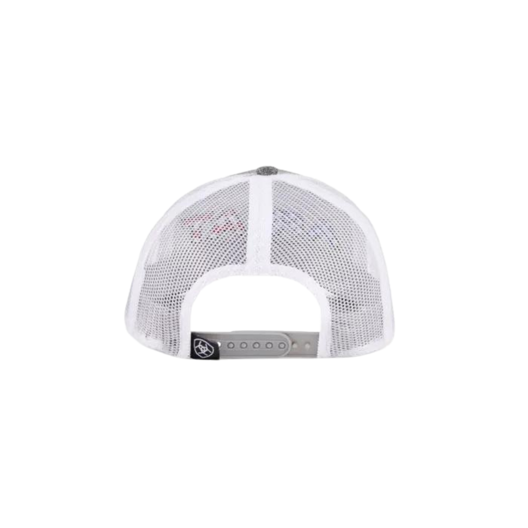 Ariat Youth Boy's White Flag Heather Grey Cap