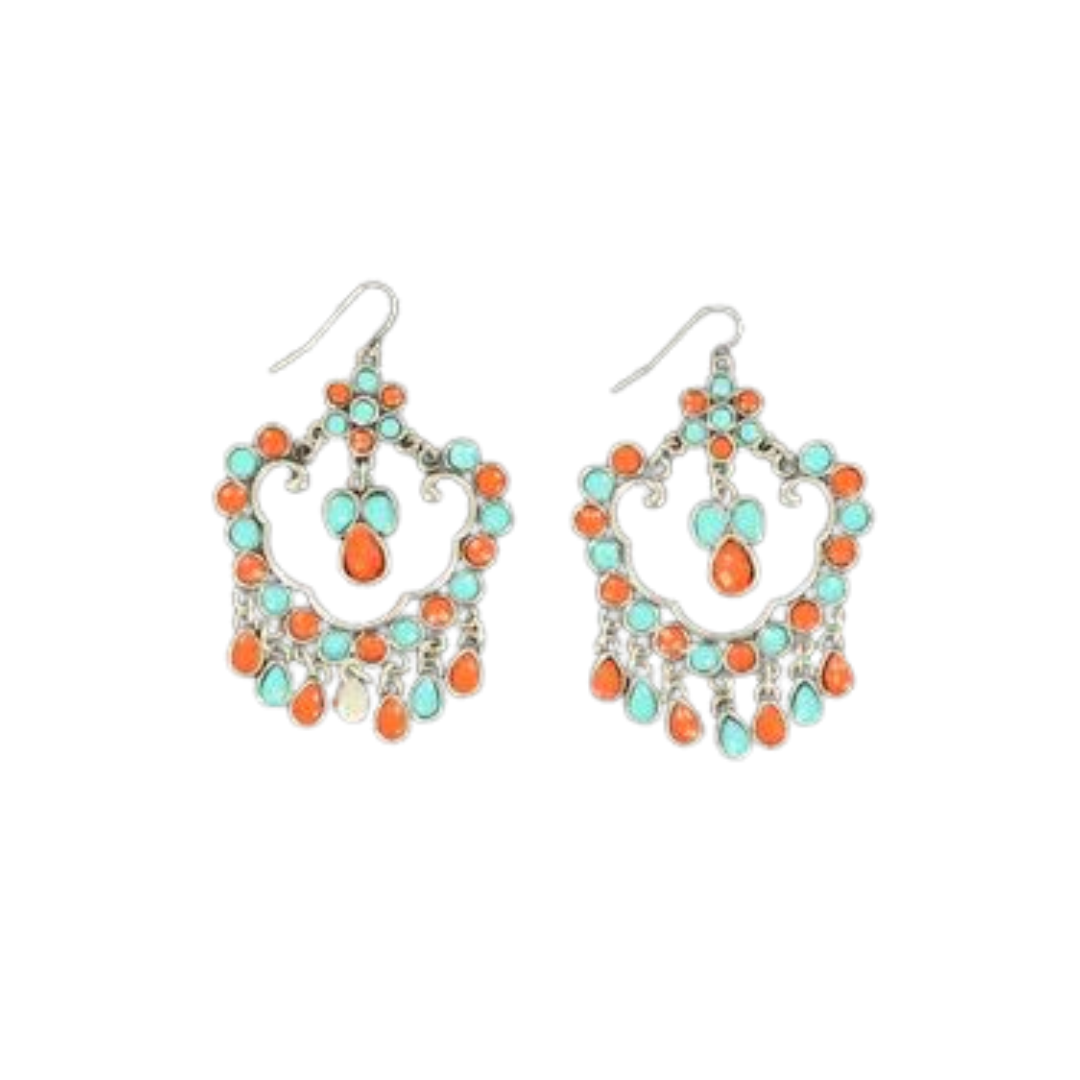 Ariat Women's Chandelier Drop Multicolor Earrings