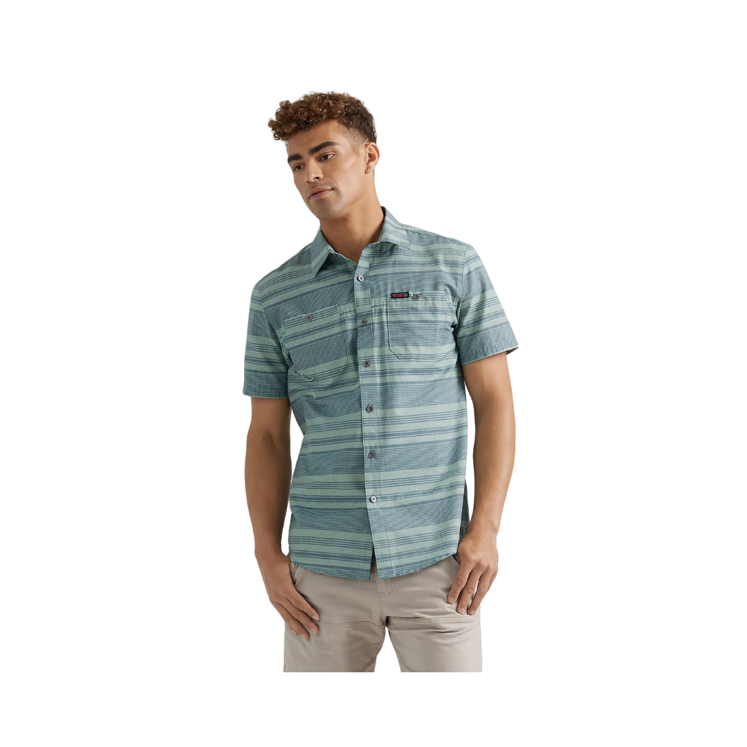 Wrangler Men's Breeze In Fade Blue Shirt