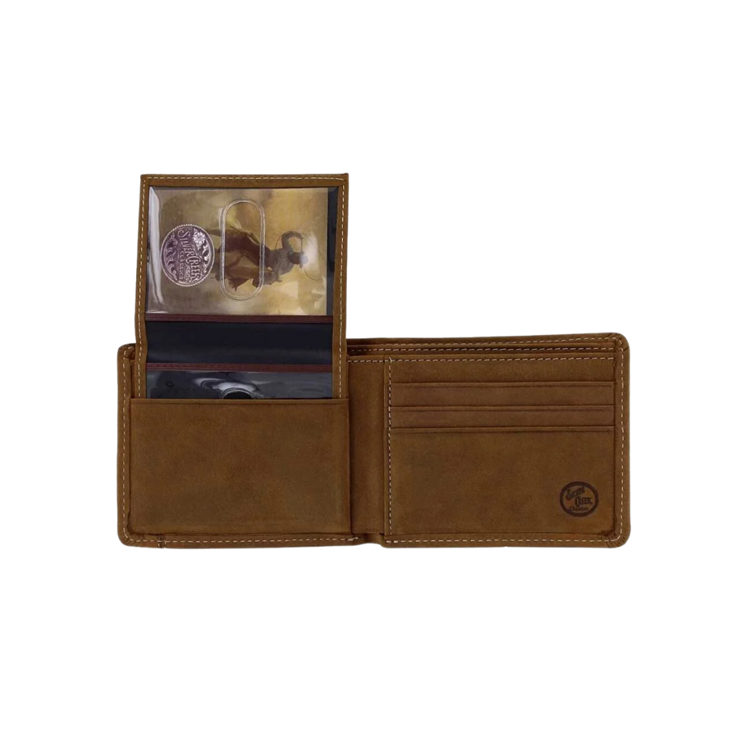 Leggin Men's Aged Bark Leather Black Wallet