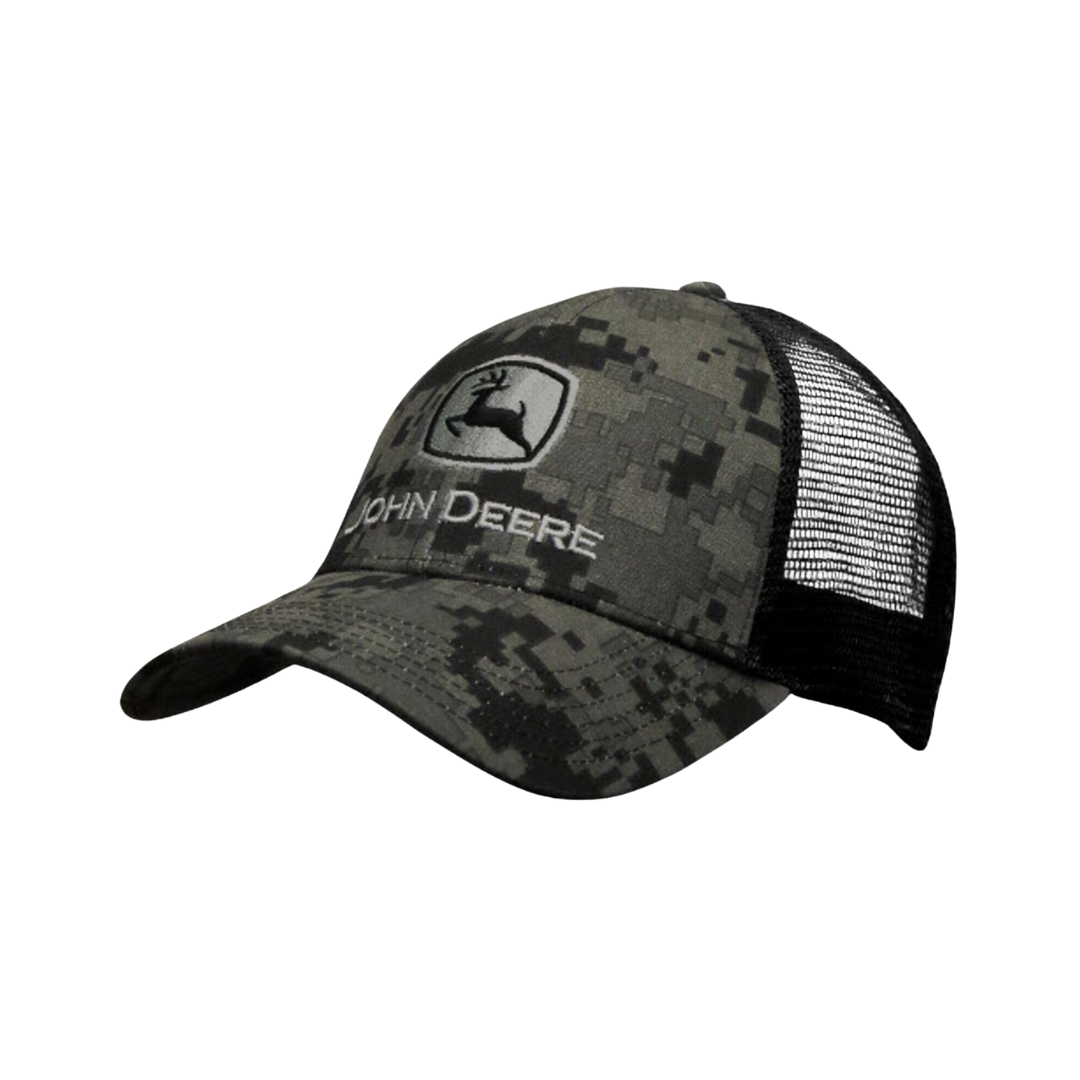 John Deere Men's Digi Camo Logo Embroidered Mesh Ball Cap