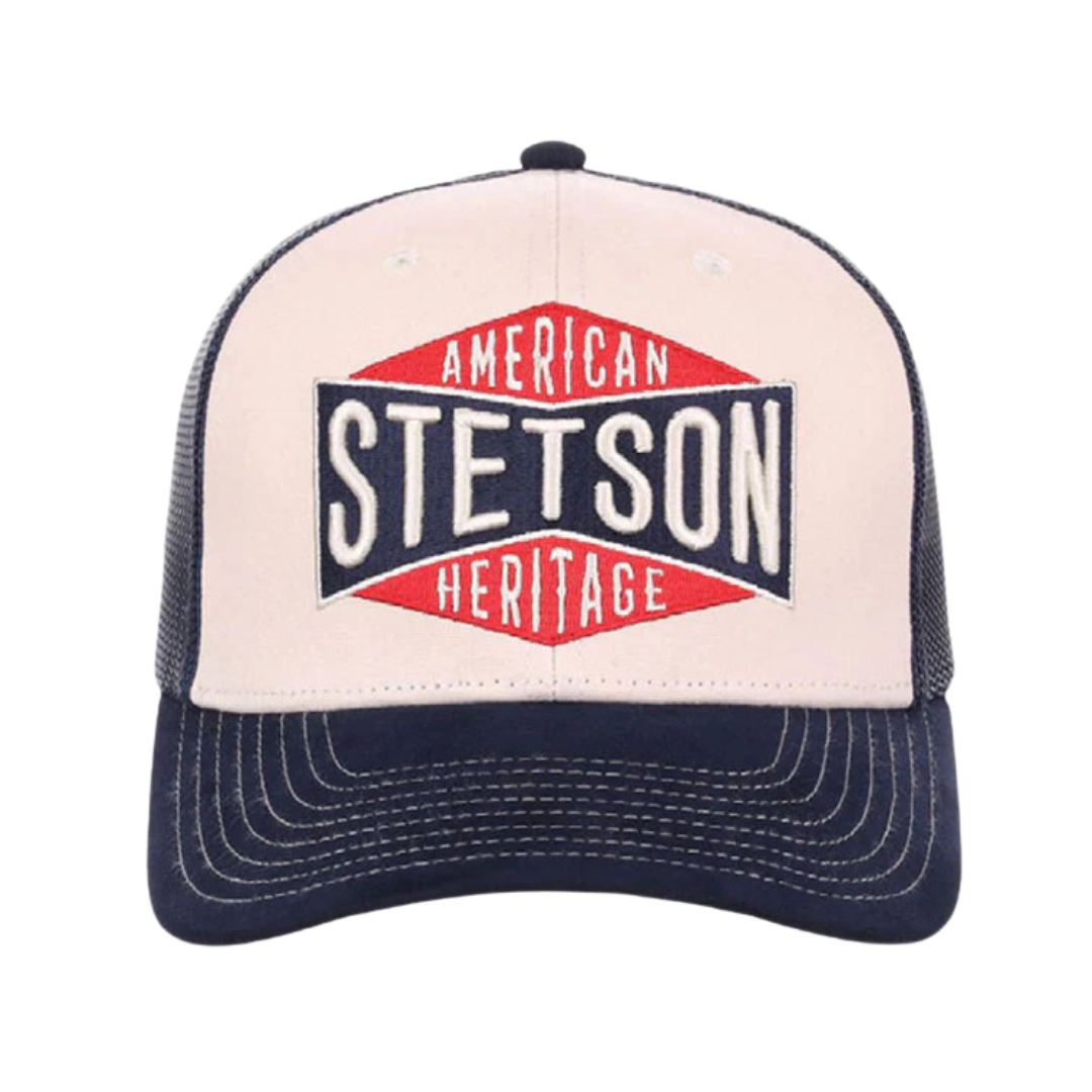 Stetson American Men s Heritage Banner Embroidery Trucker Hat