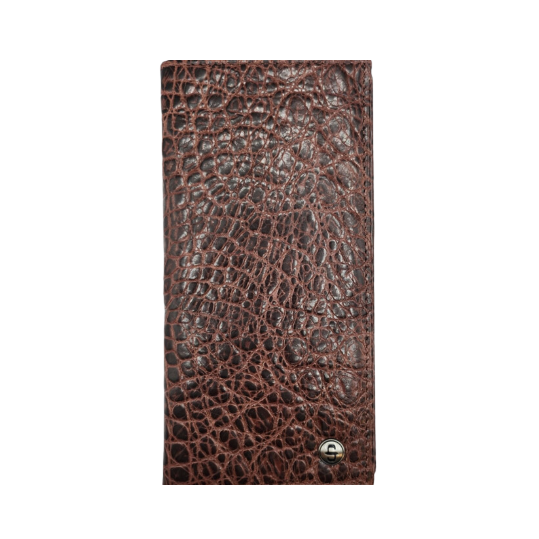 Stetson Cognac Crocodile Rodeo Brown Wallet