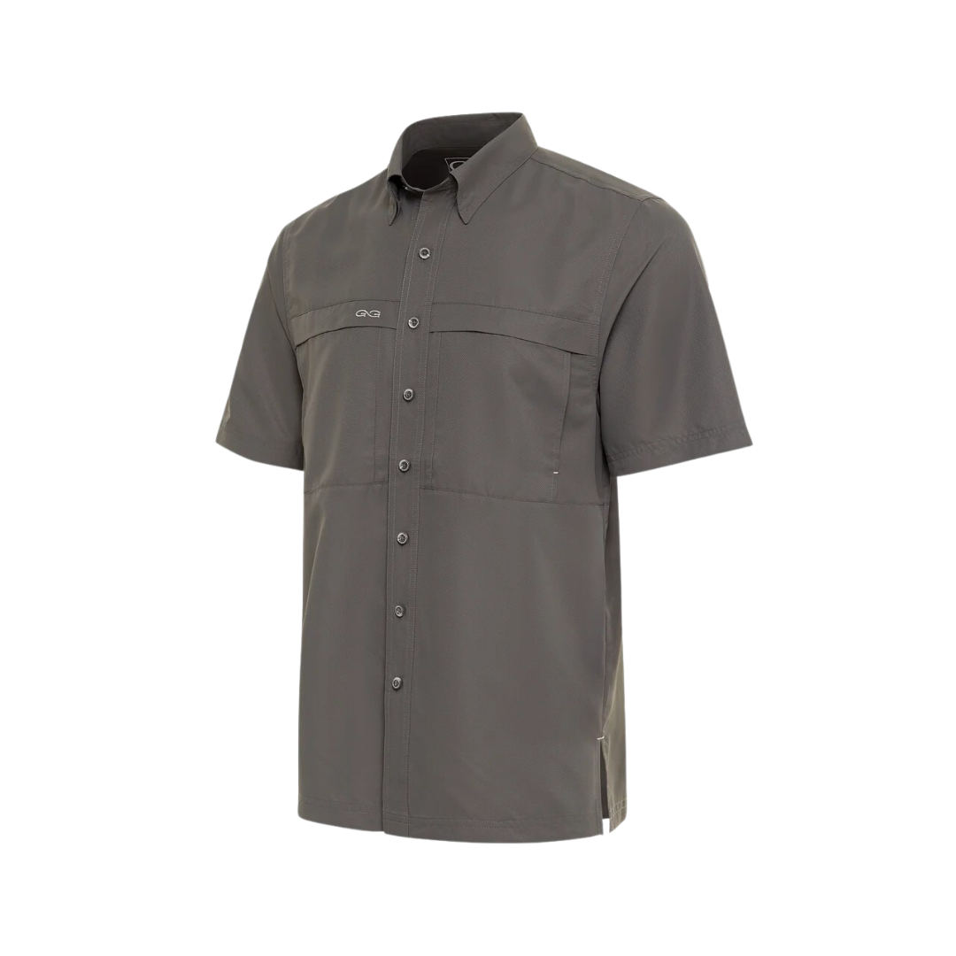 Gameguard Men's Gun metal Classic Microfiber Shirt