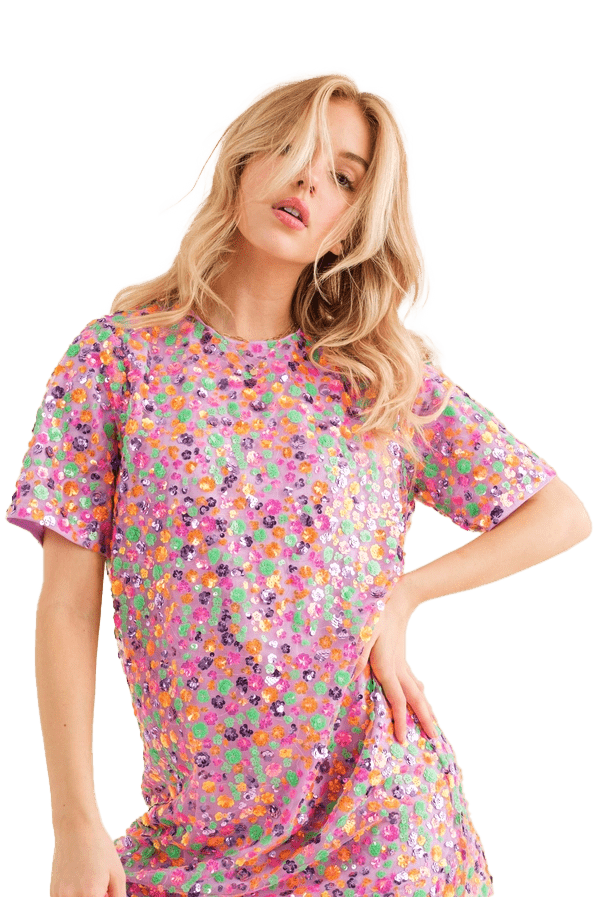 Embellished t shop shirt dress