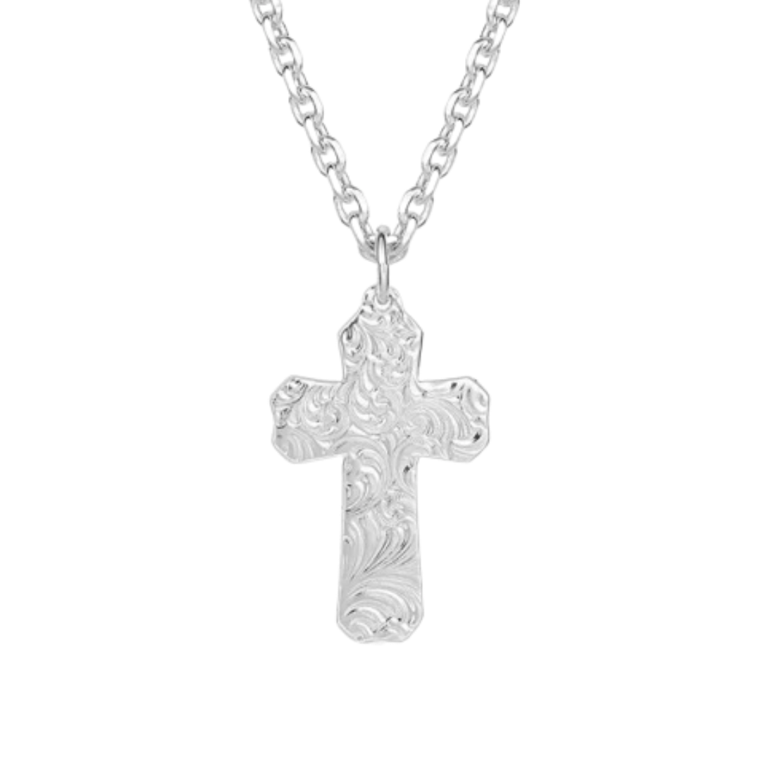 Montana Silversmiths Men's Born In The Usa Patriotic Grey Necklace