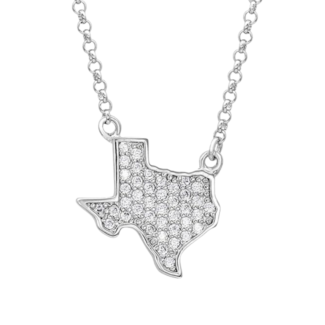 Montana Silversmiths Women's Bright Lights Sparkling Texas Grey Necklace