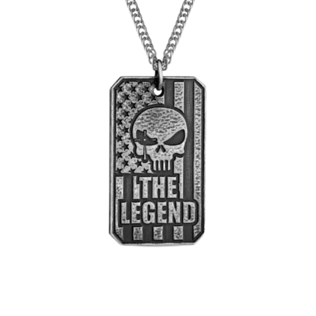 Montana Silversmiths Unisex The Legend Glory Chris Grey Necklace