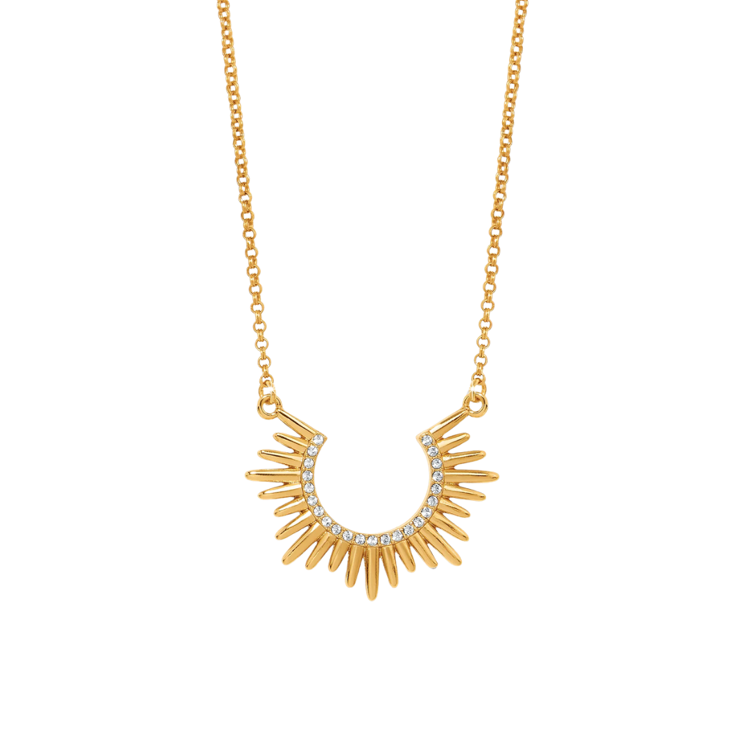 Brighton Women's Solara Crescent Yellow Necklace