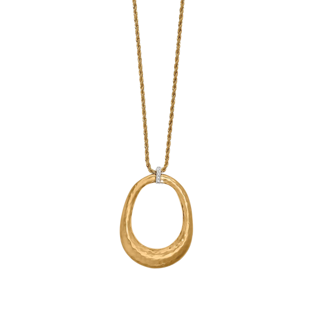 Brighton Women's Meridian Geo Open Ring Gold Necklace
