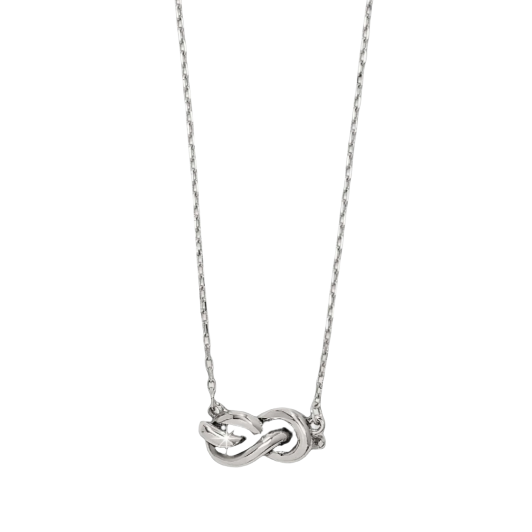 Brighton Women's Single Knot Petite Silver Necklace