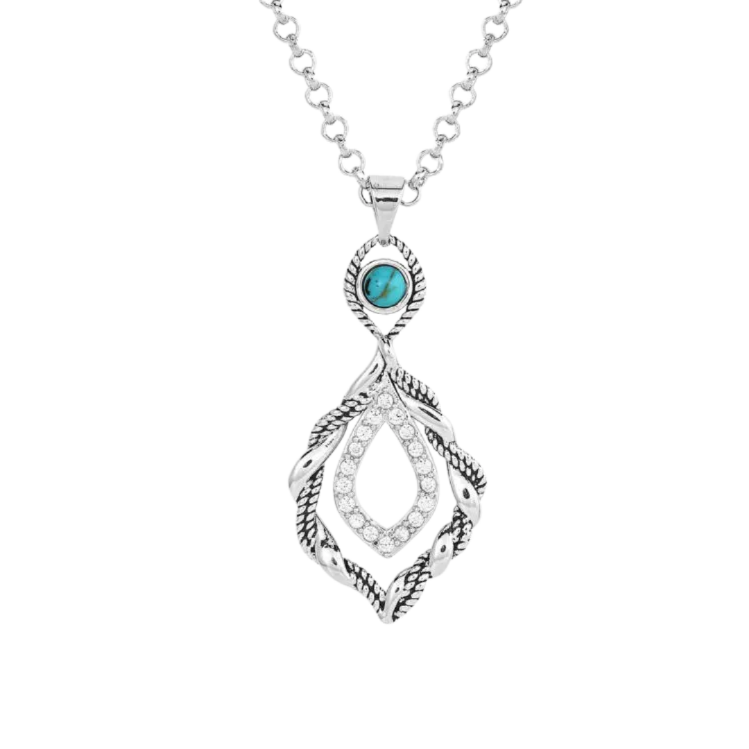 Montana Women's Time Crystal Turquoise Necklace