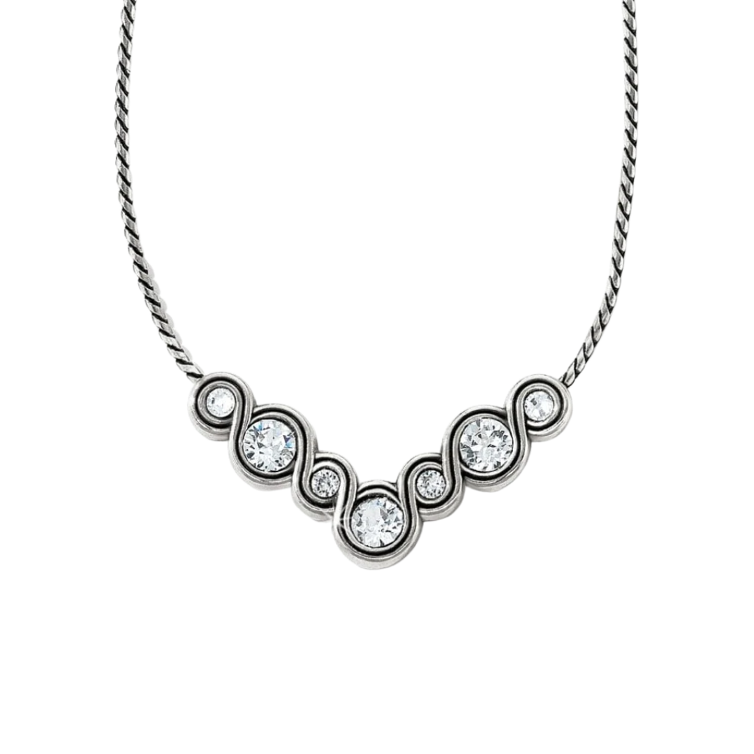 Brighton Women's Infinity Sparkle Grey Necklace