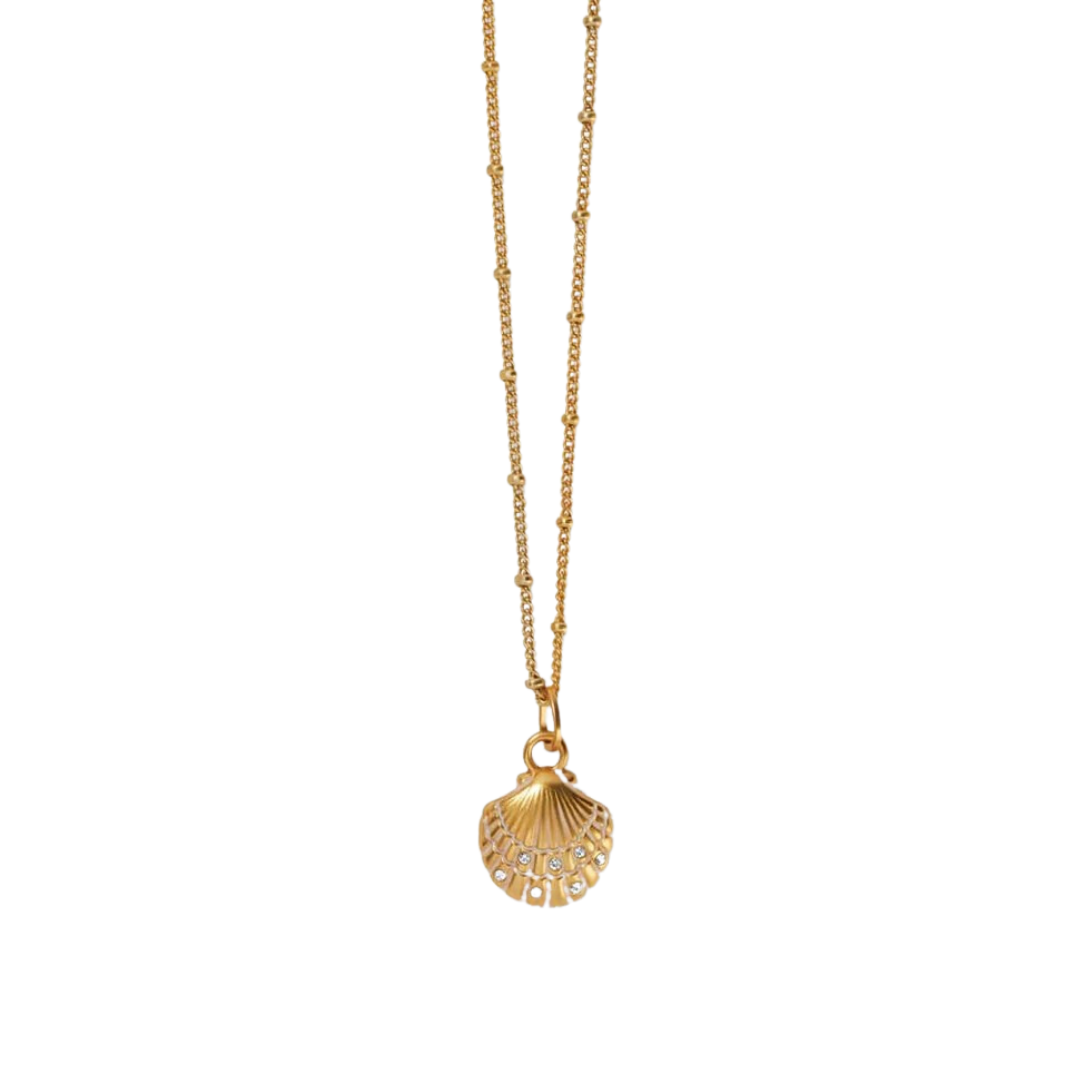 Brighton Women's Voyage Mini Shell Gold Necklace