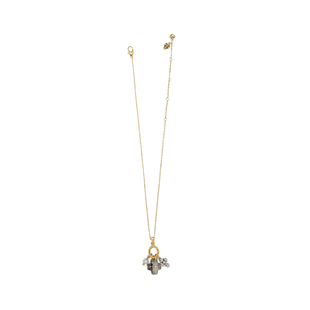 Brighton Women's Heavenly Cross Short Silver Gold Necklace