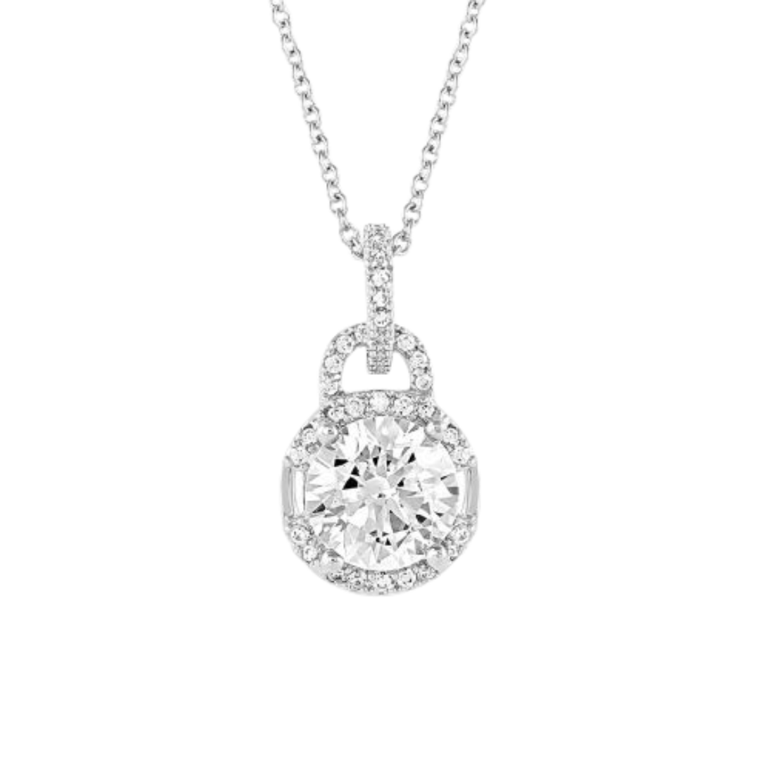 Montana Silversmiths WOMEN'S Lock Key Crystal Necklace