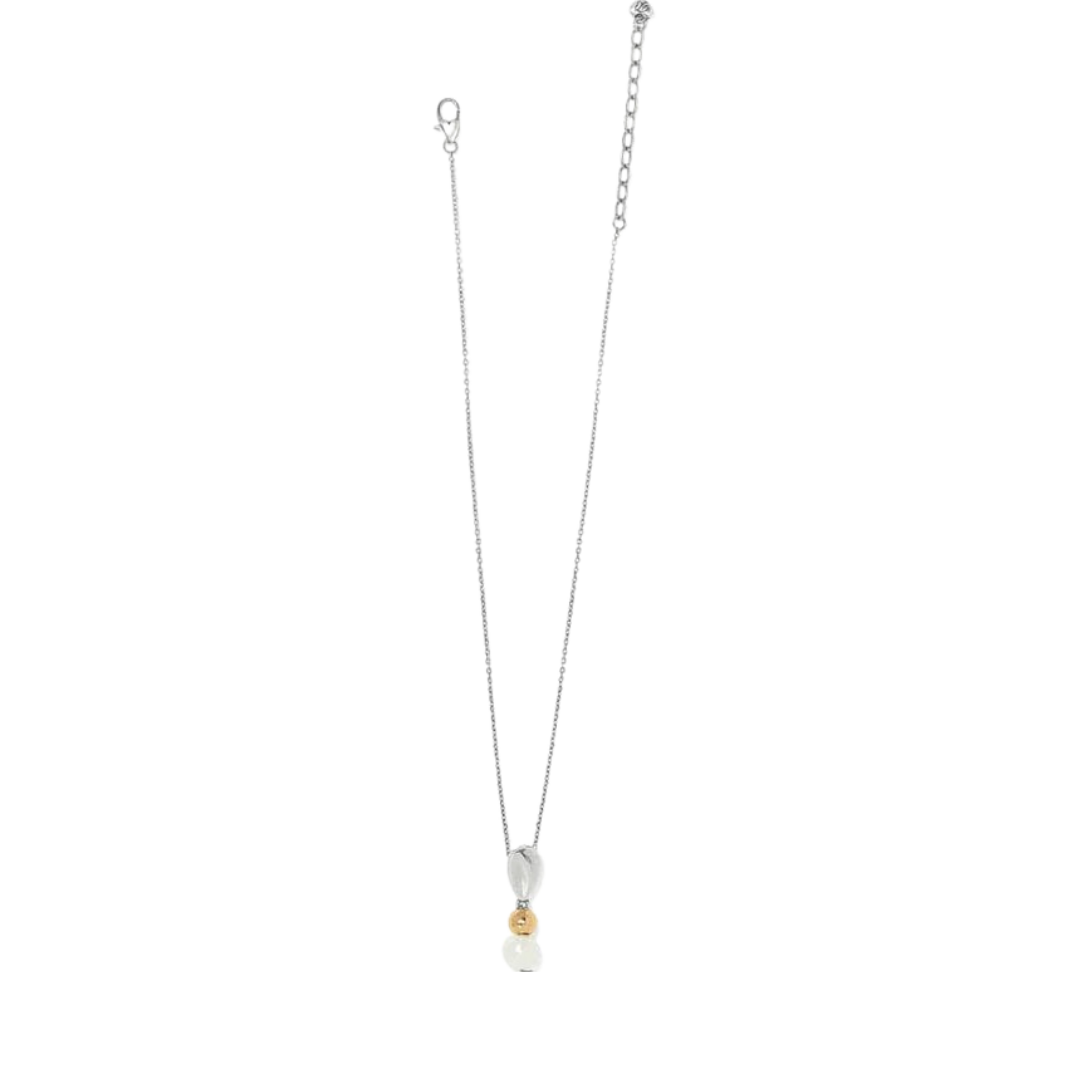 Brighton Women's Cascade Unity Pearl Silver Gold Necklace