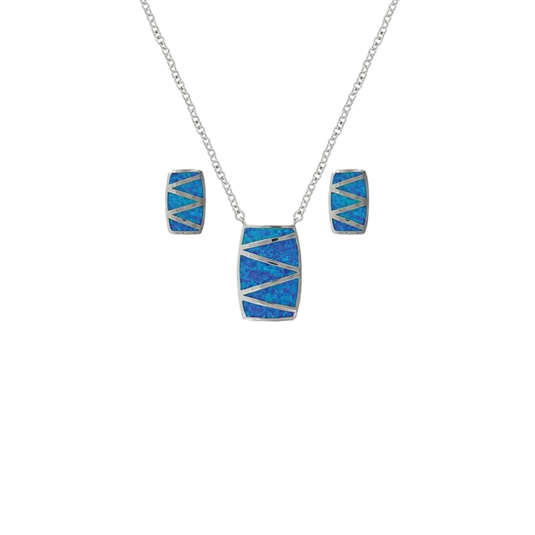Montana Silversmiths Women's River Lights Blue Necklace Set