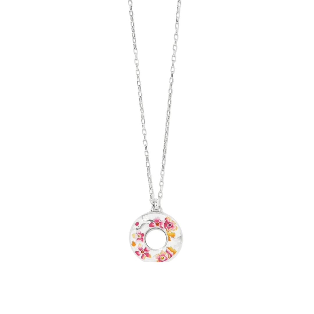 Brighton Women's Kyoto In Bloom Sakura Ring Silver Multicolor Necklace