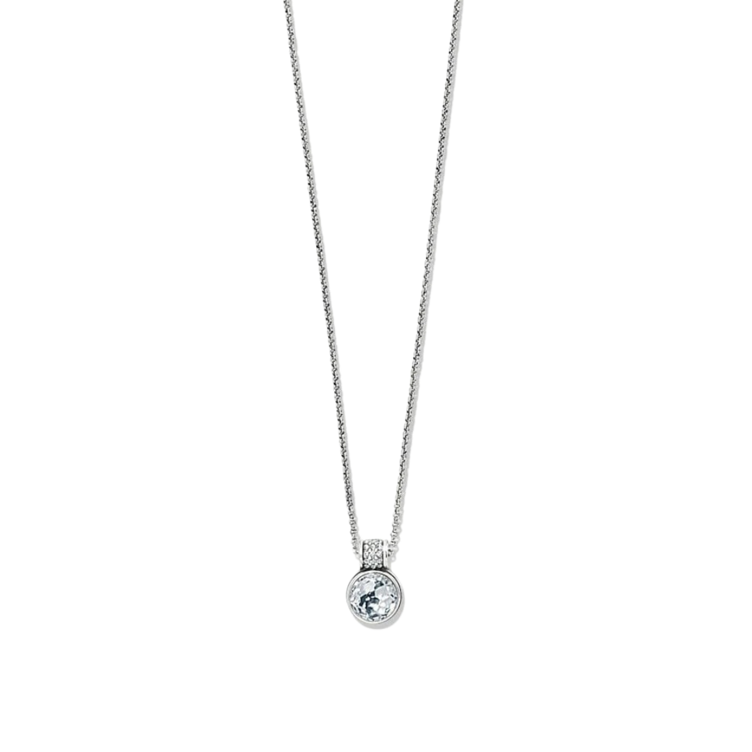 Brighton Women's Meridian Aurora Crystal Petite Silver Necklace