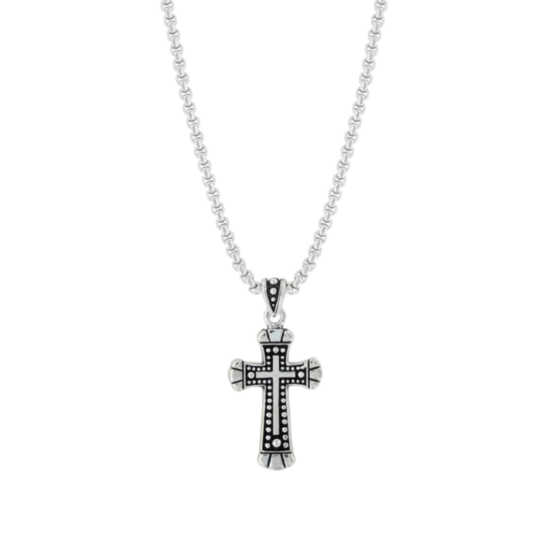 Montana Silversmiths Men's Flourished King Grey Necklace