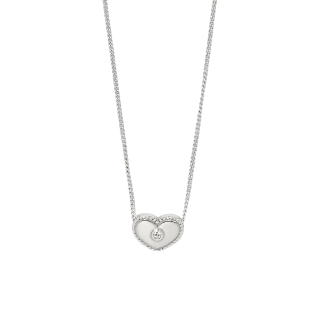 Brighton Women's Illumina Celeste Heart Petite Silver Necklace
