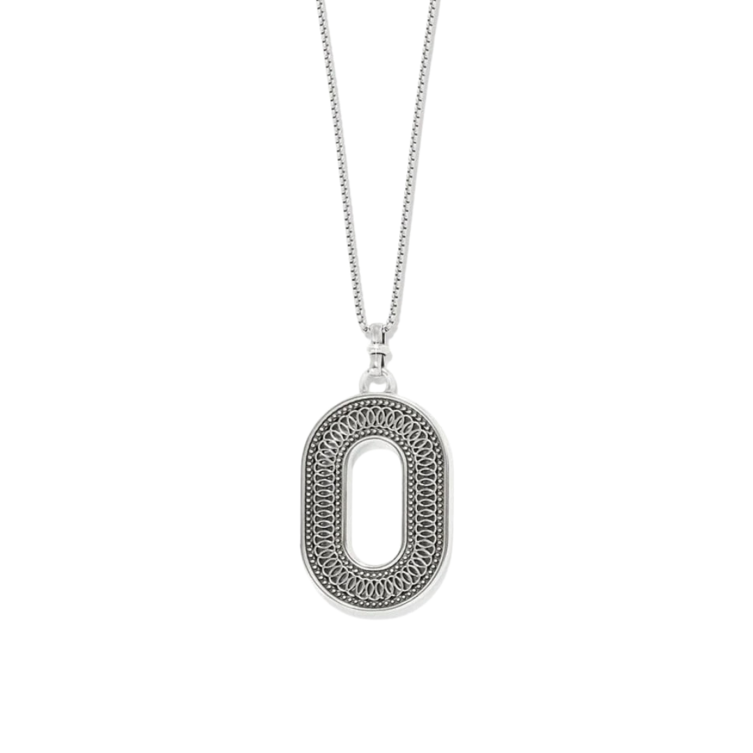 Brighton Women's Ferrara Siena Oval Silver Necklace