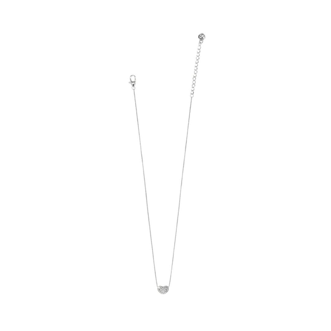 Brighton Women's Illumina Celeste Heart Petite Silver Necklace