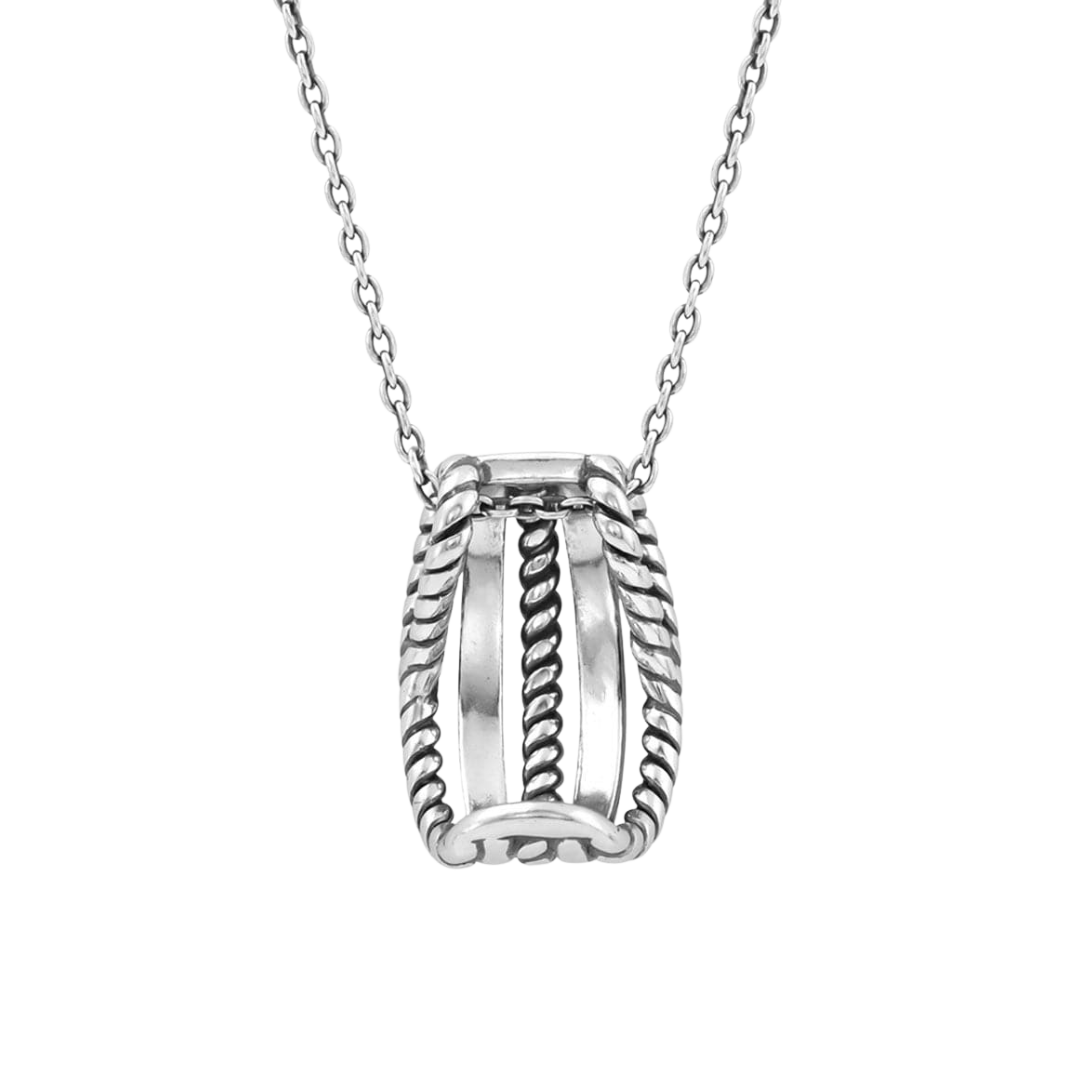 Montana Silversmiths Women's Roped Trio Grey Necklace