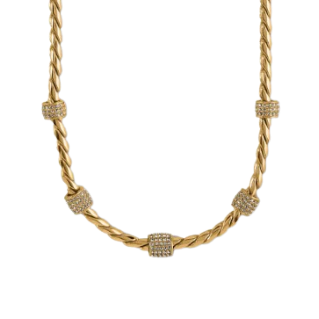 Brighton Women's Meridian Gold Tone Yellow Necklace