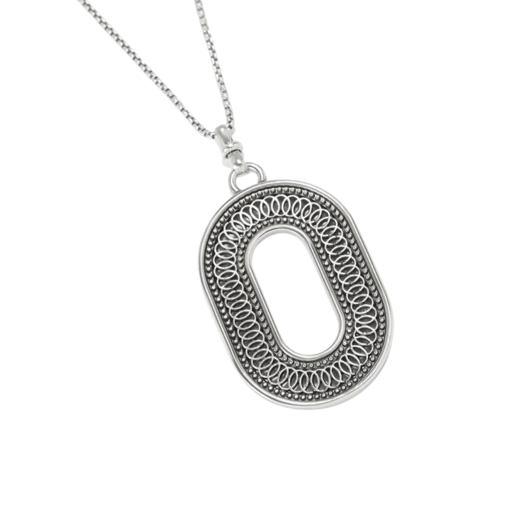 Brighton Women's Ferrara Siena Oval Silver Necklace