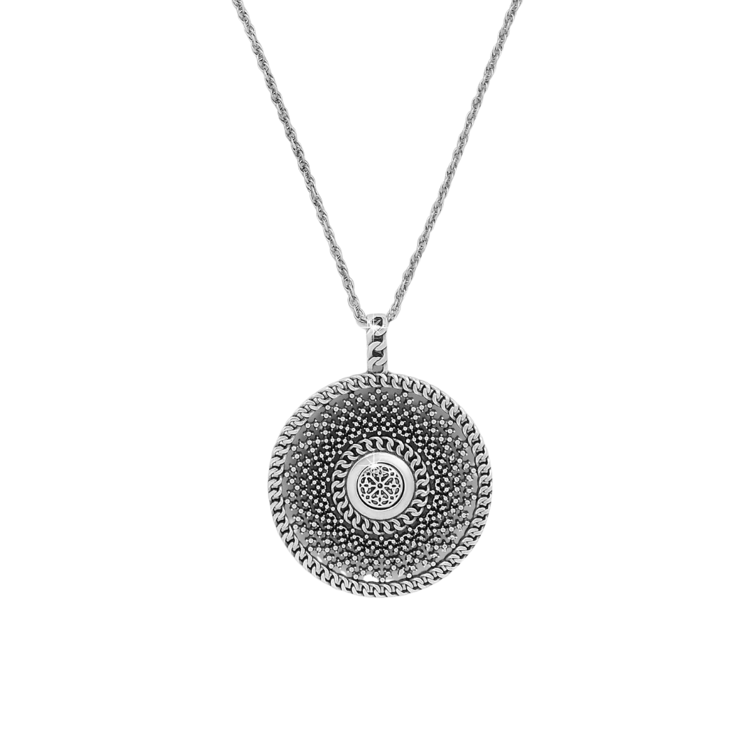 Brighton Women's Ferrara Segreta Medallion Silver Gold Necklace