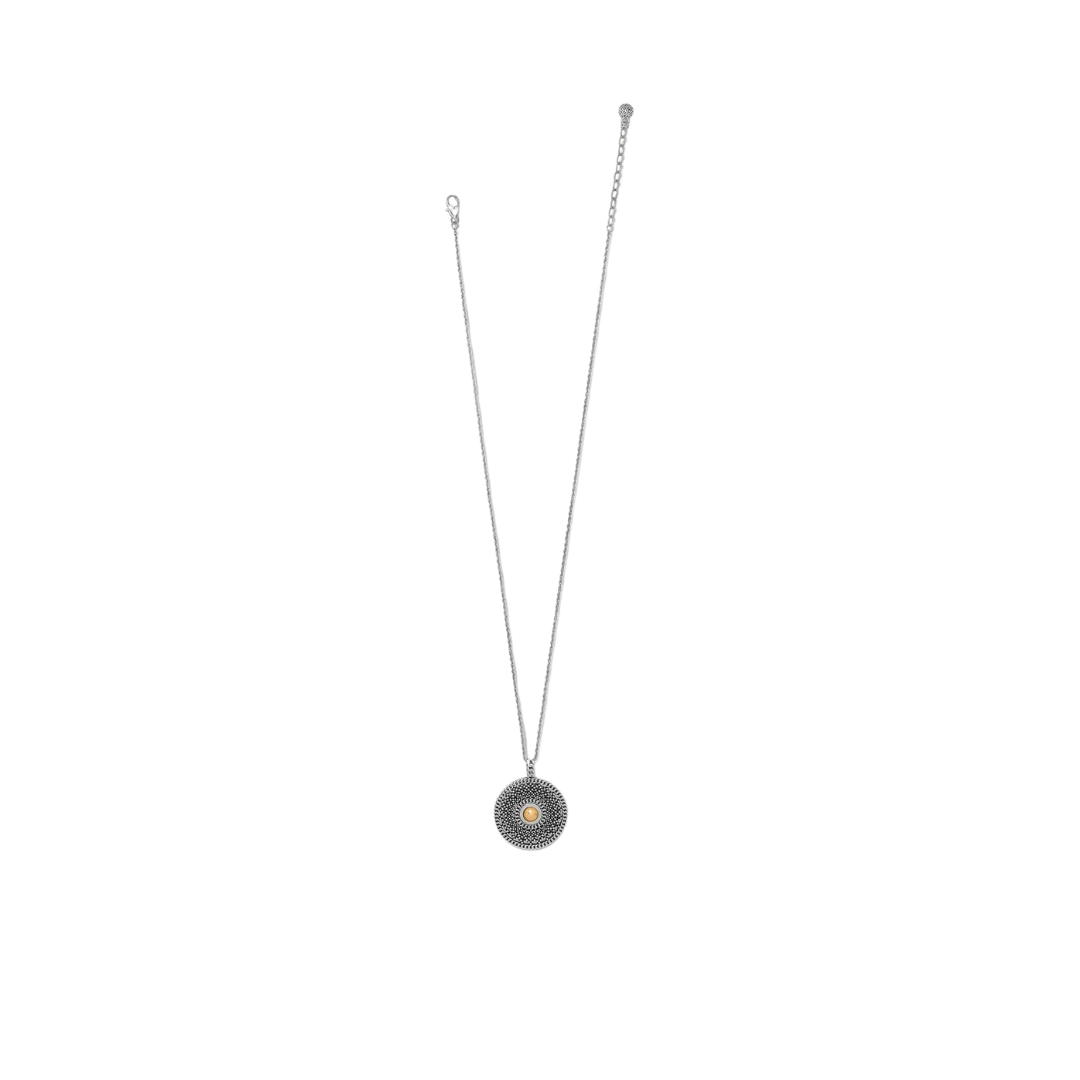 Brighton Women's Ferrara Segreta Medallion Silver Gold Necklace