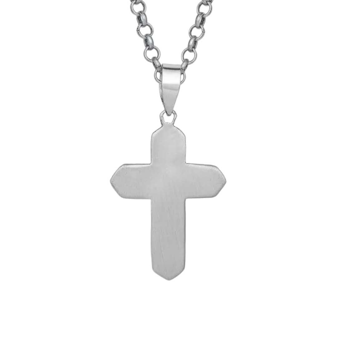 Montana Silversmiths Unisex Antiqued Radiating Cross Multicolor Necklace