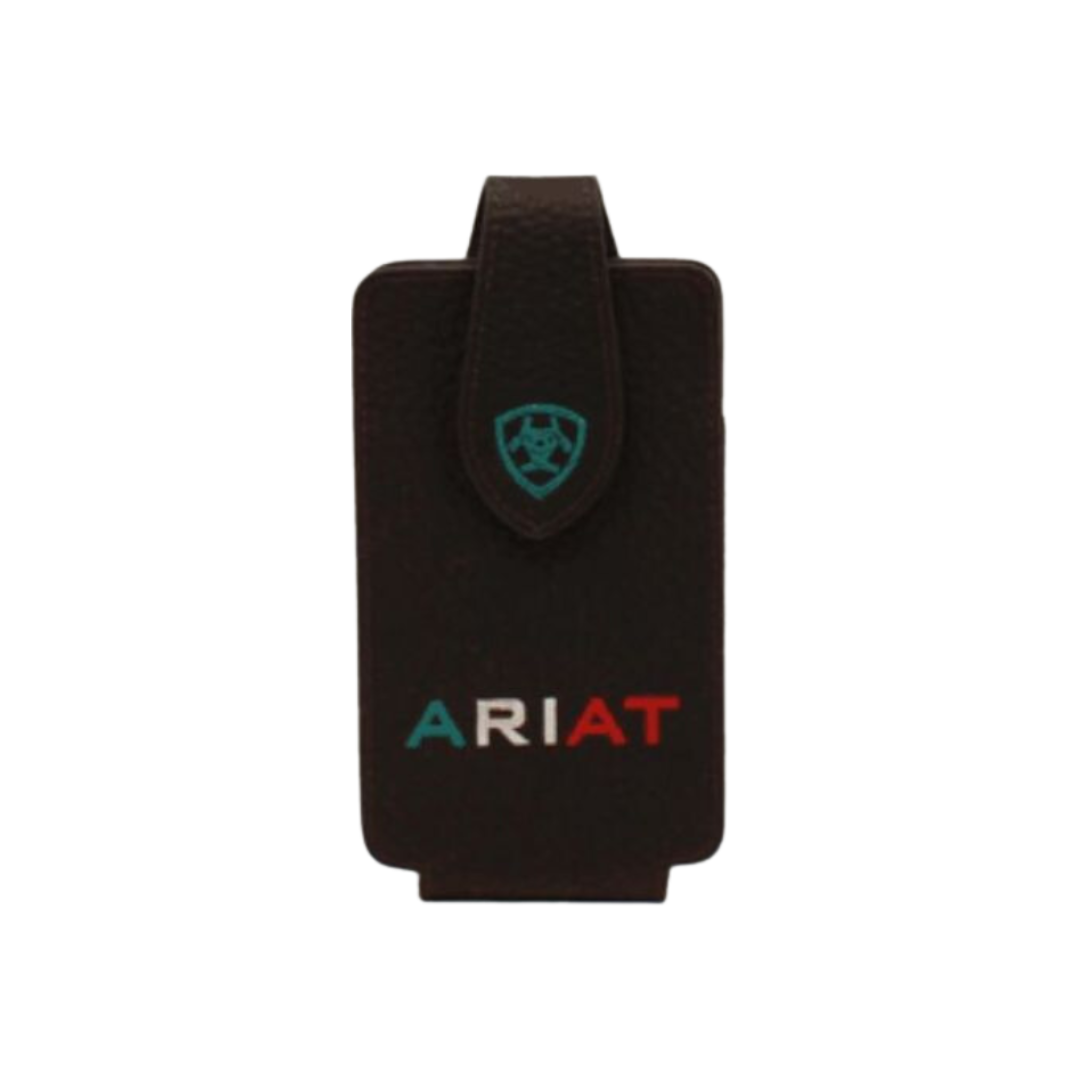 Ariat Logo In Mexico Flag Colors Brown Cell Phone Case