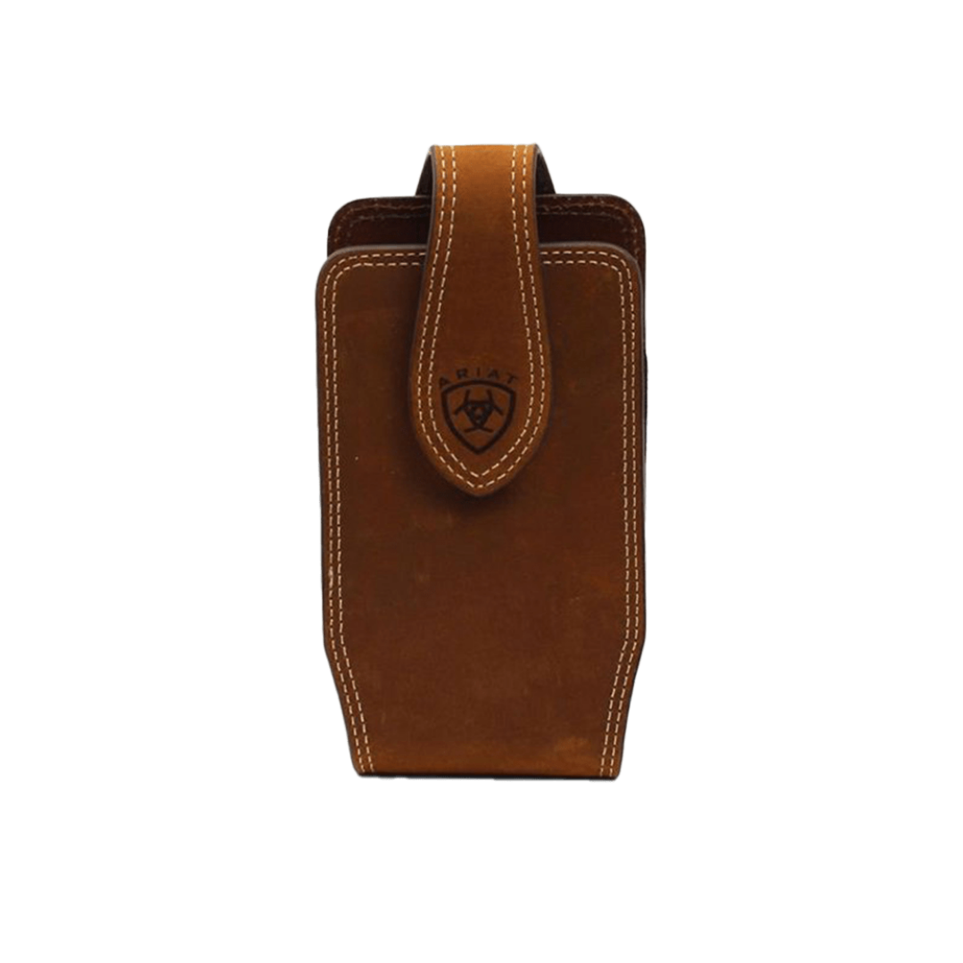 Ariat Men's Double Stitch Medium Brown Phone Case