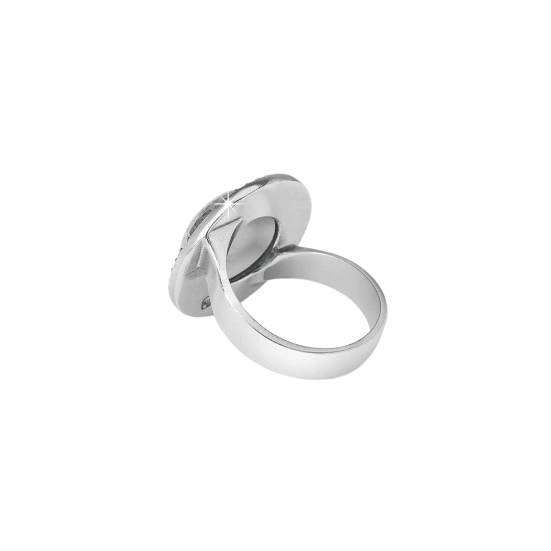 Brighton Women's Meridian Geo Dew Domed Silver Ring