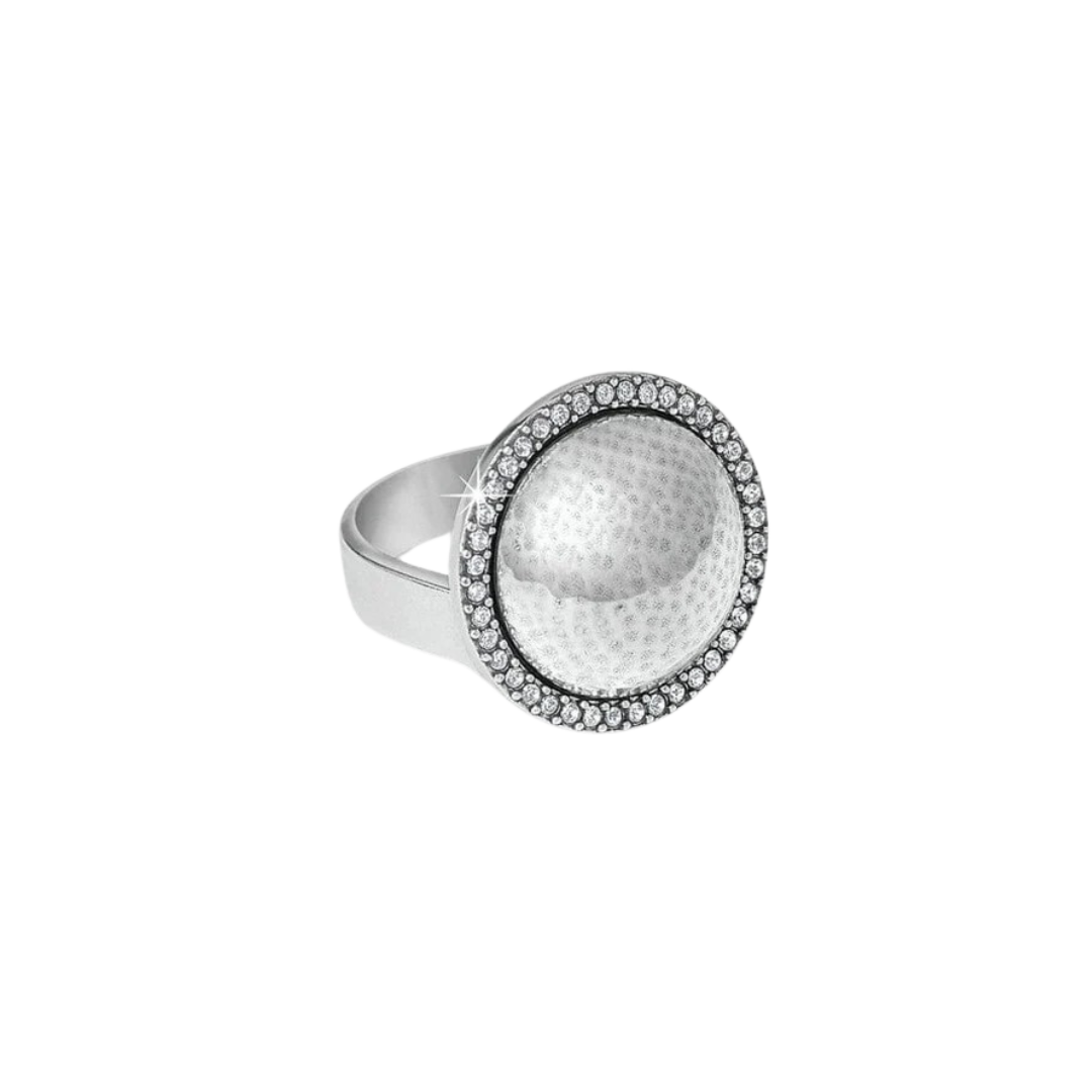 Brighton Women's Meridian Geo Dew Domed Silver Ring