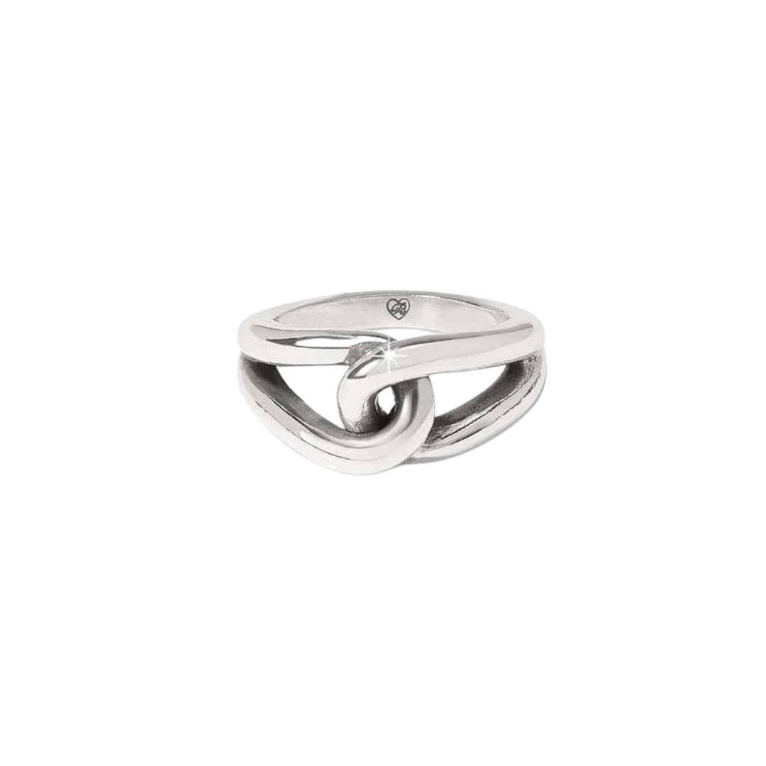 Brighton Women's Interlok Bold Silver Ring