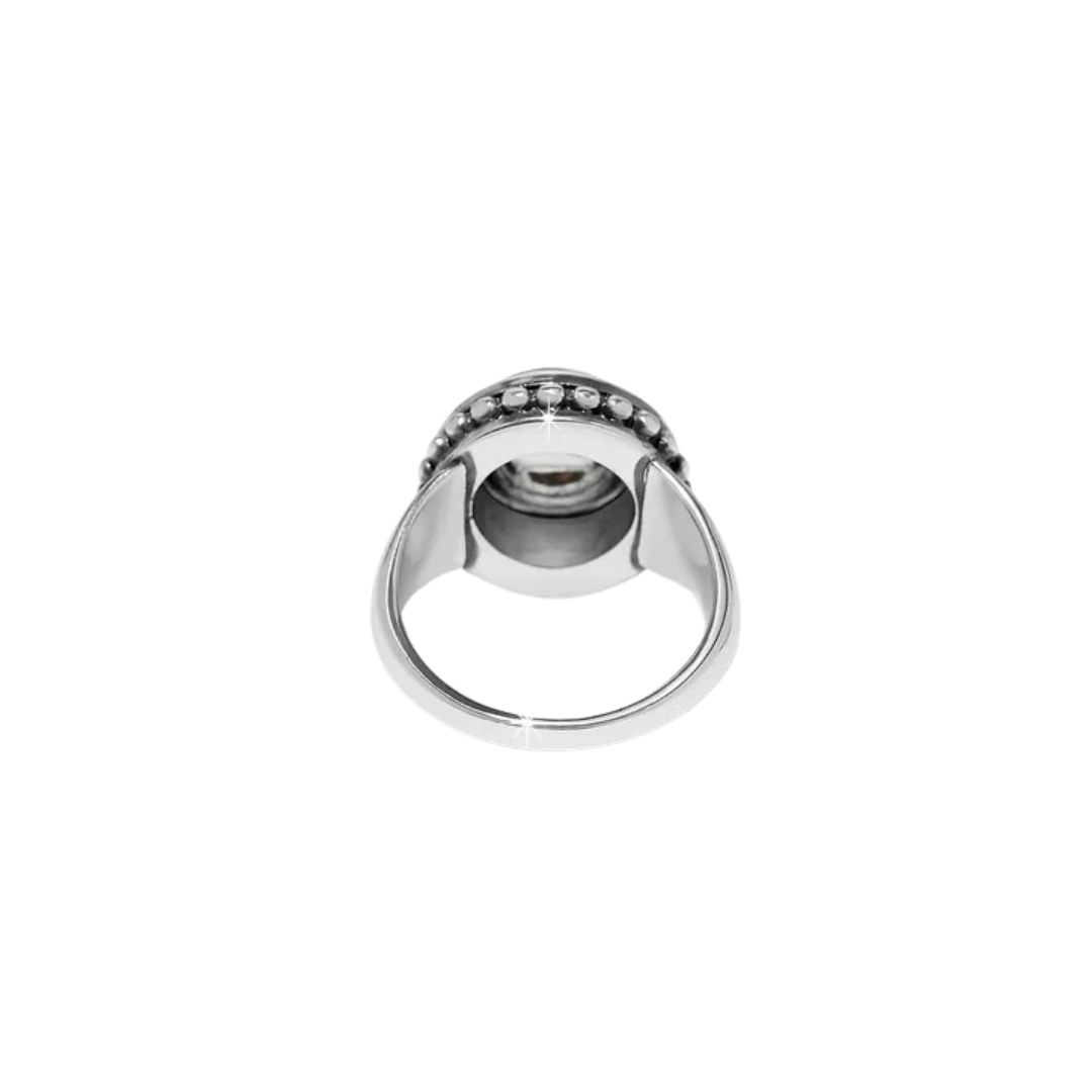 Brighton Women's Pretty Tough Bold Stud Ring Silver Ring