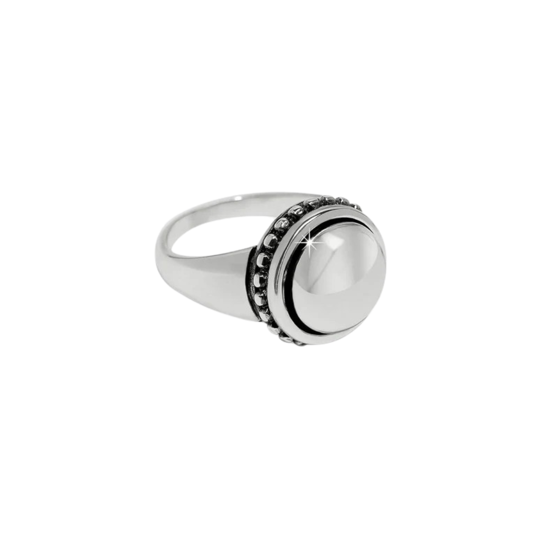 Brighton Women's Pretty Tough Bold Stud Ring Silver Ring