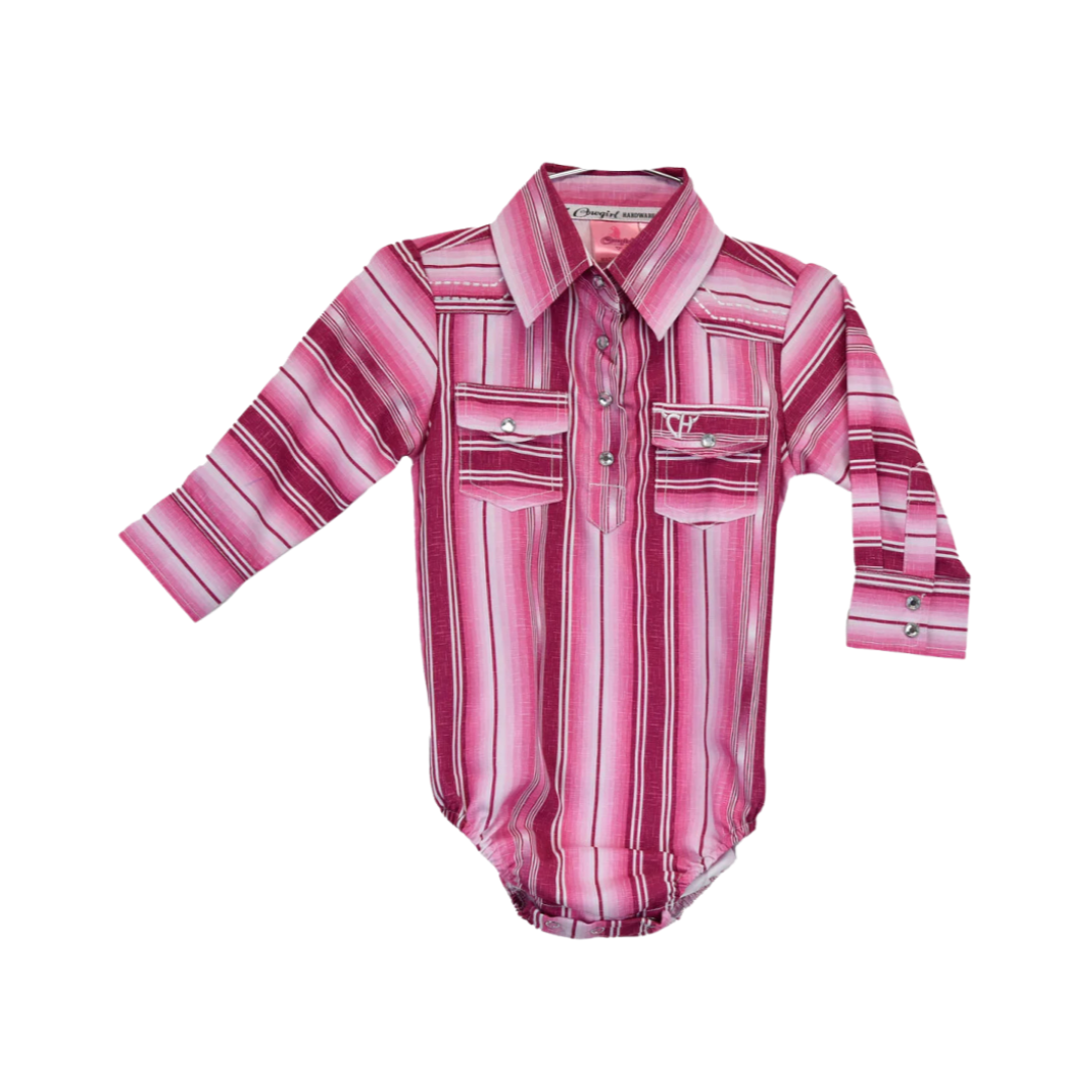 Cowboy Hardwear Infant Girl's Pink Romper