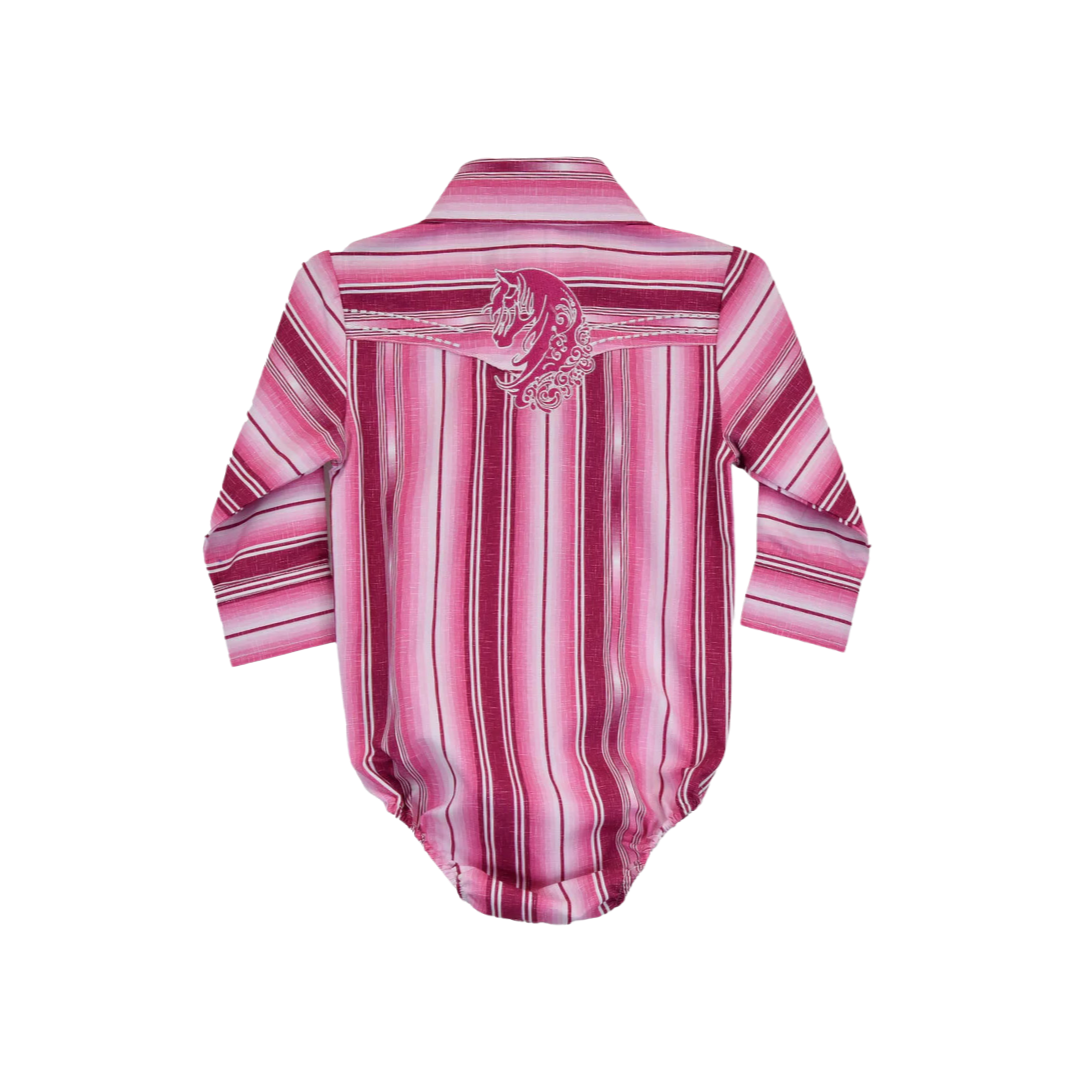 Cowboy Hardwear Infant Girl's Pink Romper