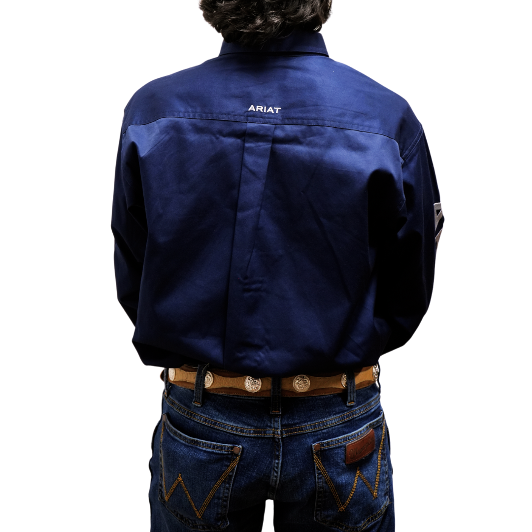 Ariat Men's Solid Navy Twill Shirt